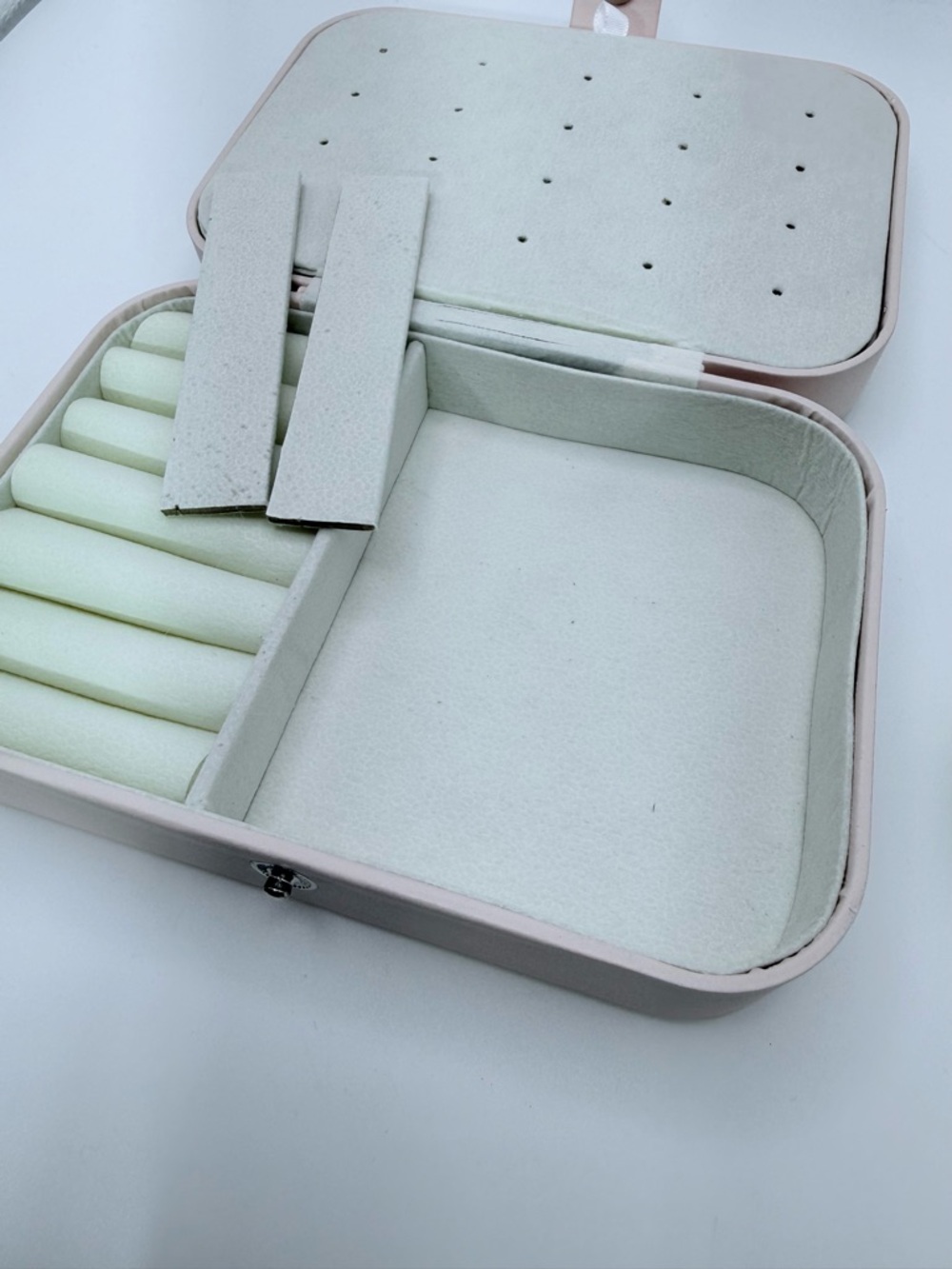 Blush Pink Travel Jewelry Case - Picture 14 of 16